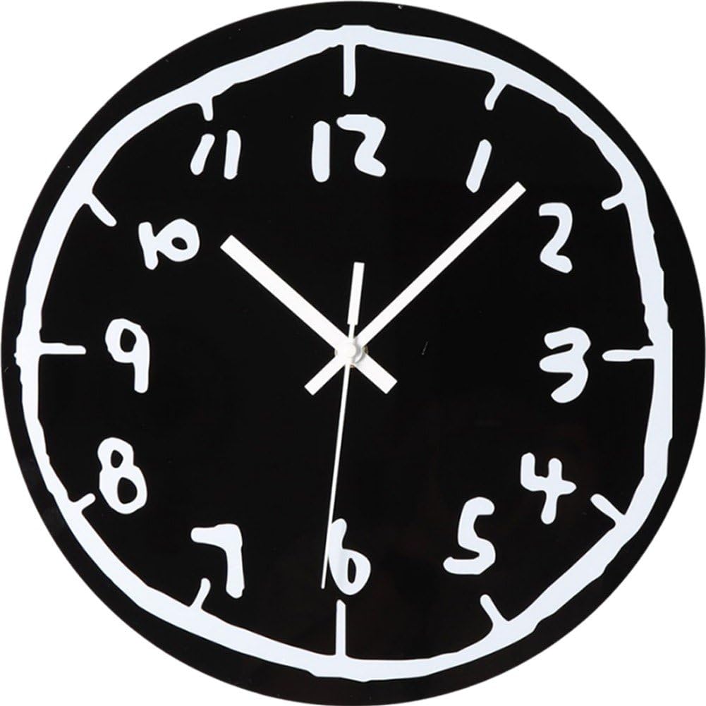 Horloge murale rétro et moderne en acrylique coloré pour décoration grand salon