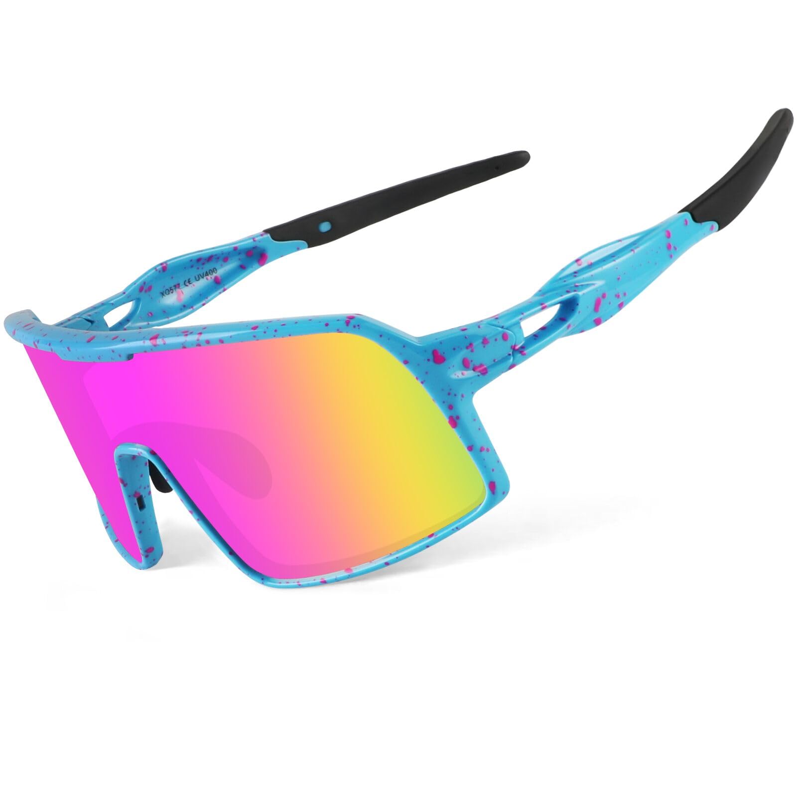 BangLong Polarized Sports Sunglasses for Men Women, Running Sun Glasses