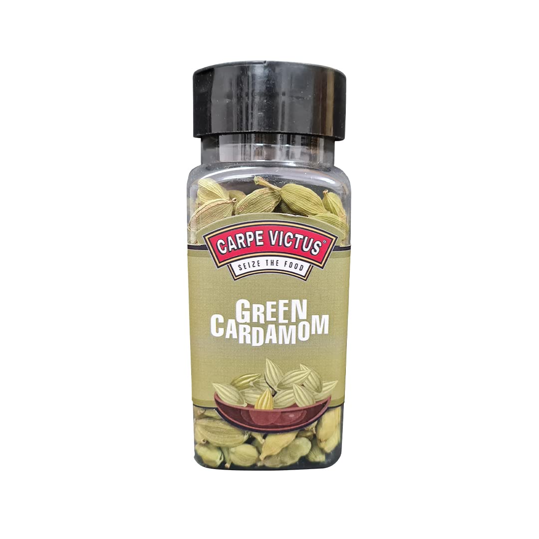 Carpe Victus Premium Green Cardamom, Whole Sabut Hari Elaichi, Fresh and Healthy Indian Spices & Masalas for All Foods, Everyday Cooking Essentials for Fine Taste & Quality, 70 grams (B09M6V9GJ7) Amazon Price History, Amazon Price Tracker