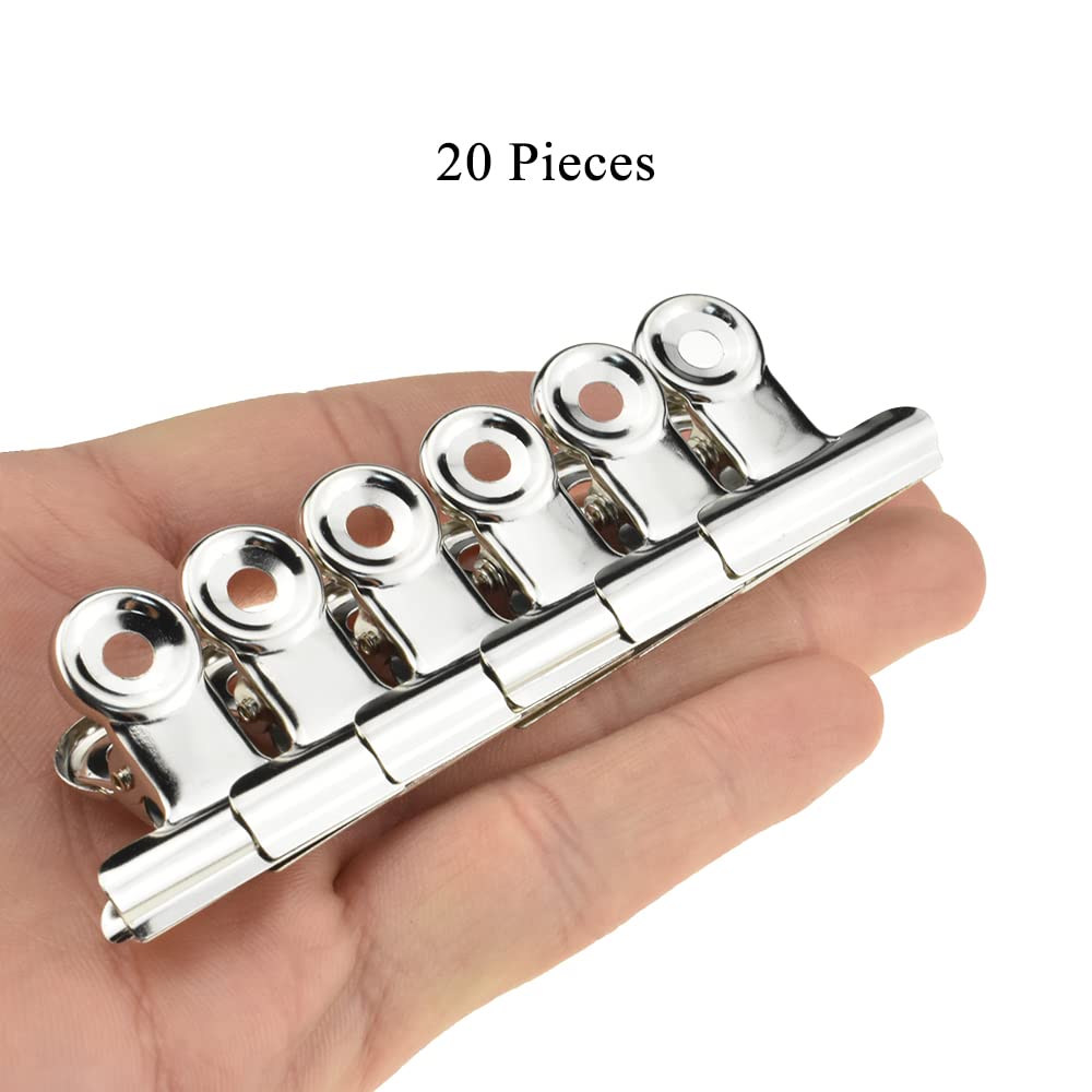 Amazon.com : HAHIYO 1.25inch Silver Bulldog Clips Metal File