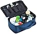 Mens Travel Toiletry Bag for Men | Travel Case for Toiletries Bag by Ramaka Solutions | Dopp Kit Travel Bags for Toiletries | Stain Proof Nylon Toiletry Bag for Women (10.5 X 5 X 5.5 Inches) Navy Blue