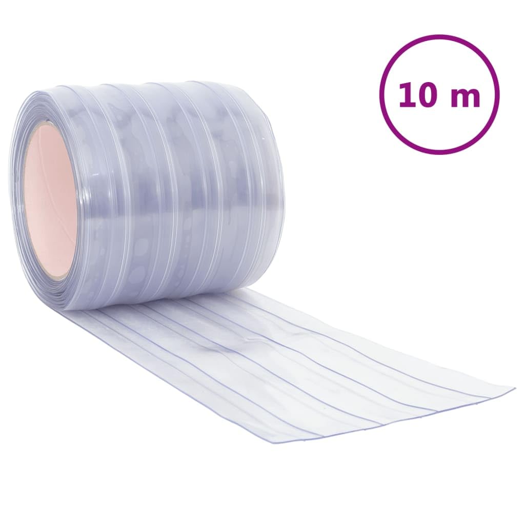Homgoday Boudin de porte PVC transparent 200 x 1,6 mm 10 m