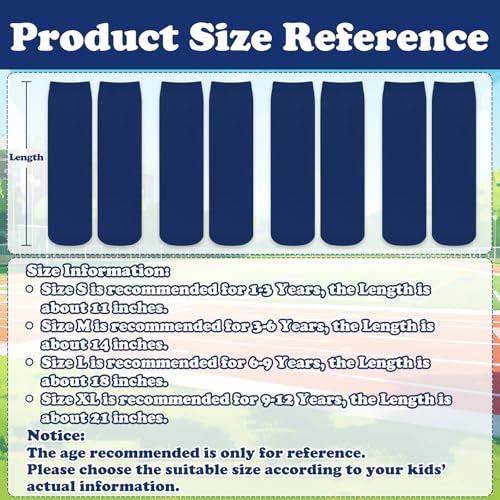 Image of Sarfel Youth Toddler Soccer Socks Kids Baseball Socks Youth Boys Girls Knee High Softball Football Accessories Tube Cotton