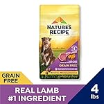 Nature's Recipe Grain Free Dry Dog Food, Lamb, Sweet Potato & Pumpkin Recipe, 4 Pound Bag, Easy to Digeste - Image 3
