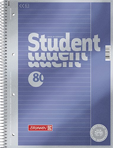 Blocs universitaires A4 Brunnen Lin.25 Premium pour étudiants et lycéens en lot de 5