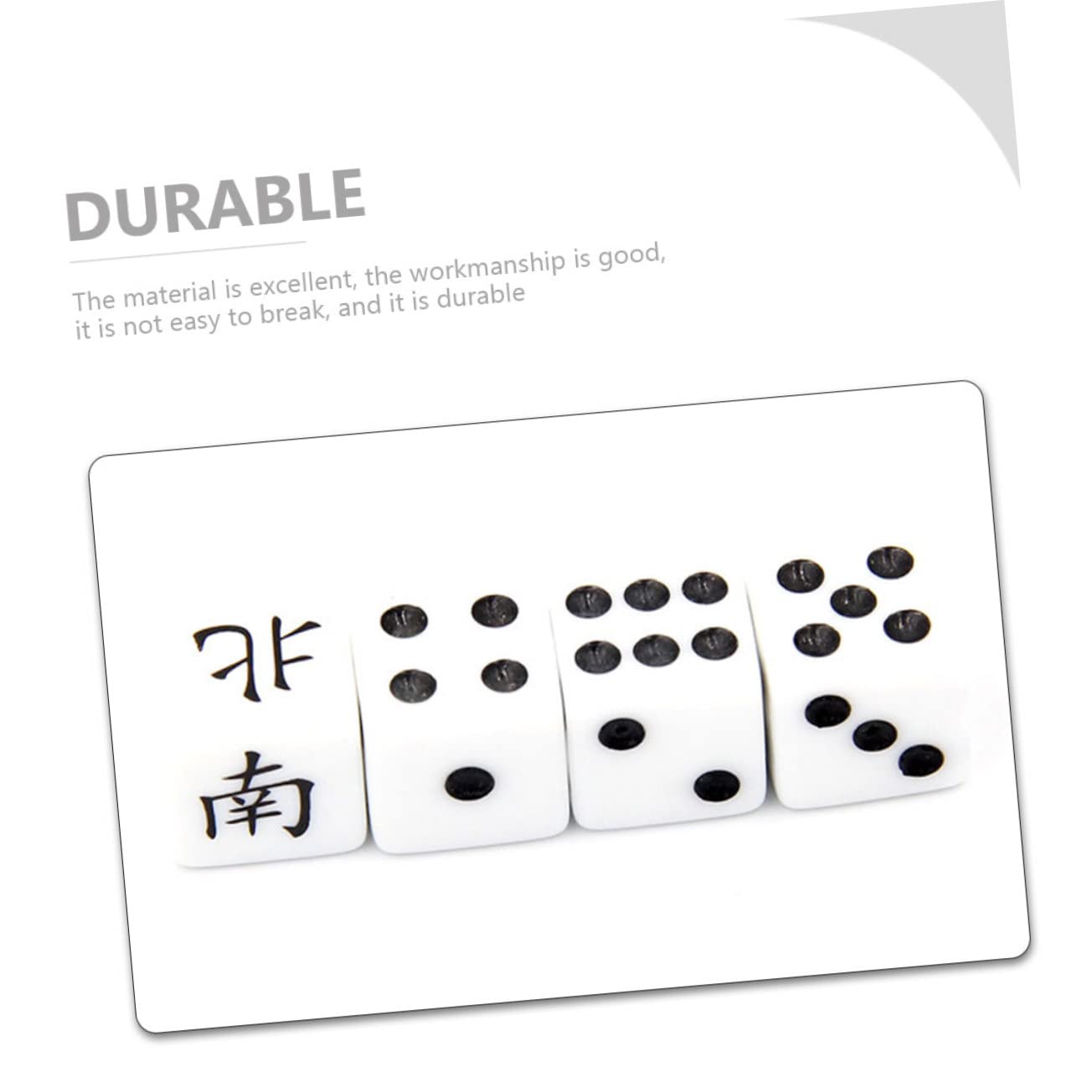 Kompaktes Reisespielzeug Mahjong Satz 1 Satz PVC Traditionell | Kleiner Format, für Party und Camping, Transportabel für Unterwegs, Fördert Logisches Denken