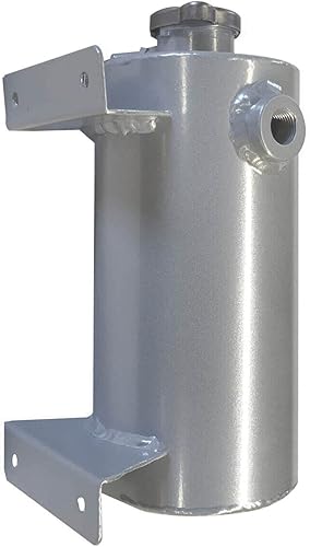 Miniatura 2 de Universal 1.4L Aluminio Expansión Llenar Tanque Refrigerante Depósito de Refrigerante Estilo Redondo Plata