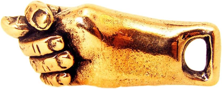 Figa Pendant Hand Gesture Keychain Bronze Charm