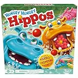 Hasbro Gaming Hungry Hungry Hungry Hipposゲーム 未就学児向け | 大理石の即時再起動 簡単セットアップ&収納 | 対象年齢4歳以上 | 2~4人用 | キッズゲーム