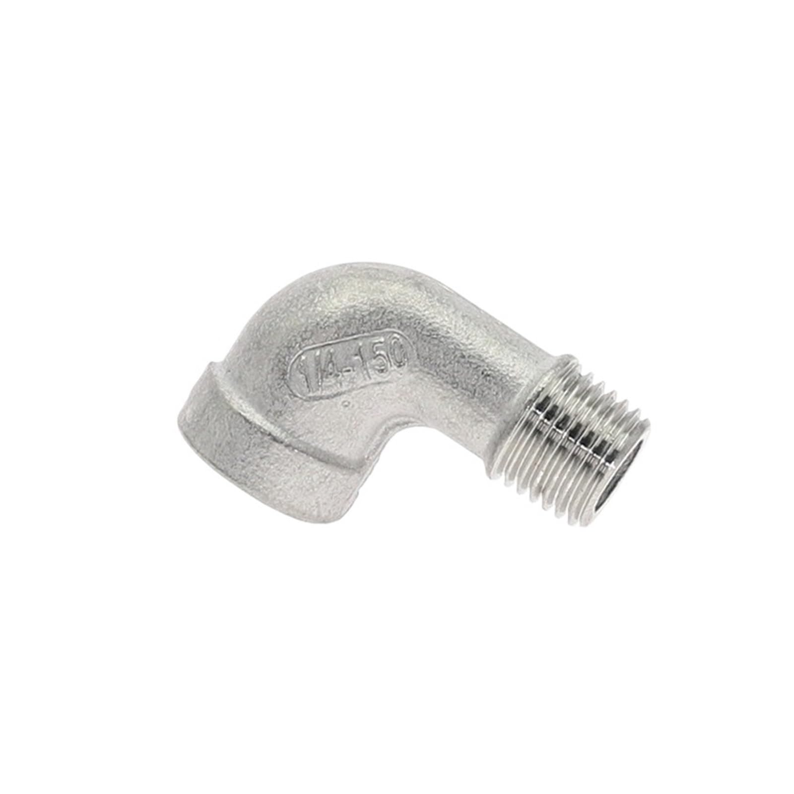 1/8" 1/4" 3/8" 1/2" 3/4" Edelstahl SS304 Innengewinde x Außengewinde Kraftstoff Street 90 Rohrverschraubungen mit Winkelgewinde for Wasser, Gas, Öl(3")