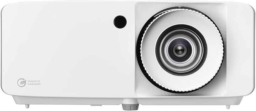 Optoma UHDZ66 4KUHD Home Cinema Laser Projector | 4000 Lumens Brightness | Long Throw Ratio | Supports 240Hz at 1080p | 3D Compatible | up to 303