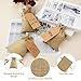 Hopttreely 25PCS Burlap Gift Bags With Drawstring, 5x7 Large Drawstring Gift Bag Bonus Gift Tags & String, Jewelry Pouches for Wedding Party Favors, Coffee, DIY Craft, Christmas, Festival Presents