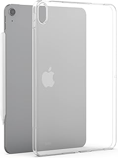 Asgens iPad Air 4 10.9'' 2020/ Air 5 10.9" 2022 Case, Silicone Transparent Clear Soft Tablet Case for iPad Air Model A2072/A2316/A2324/A2325/A2588/A2589/A2591