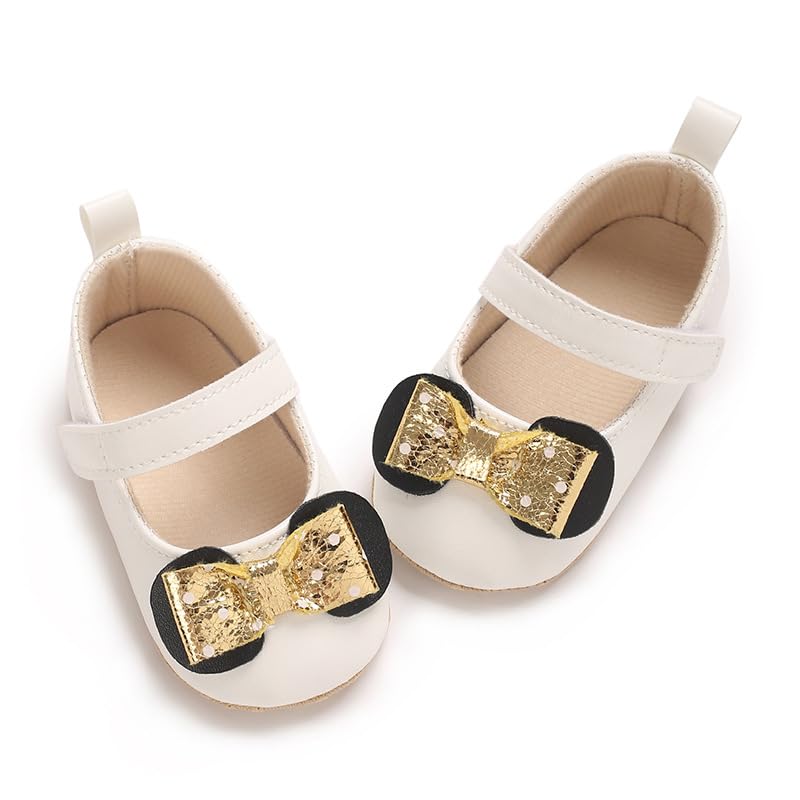 Infant Baby Girls Mary Jane Flats Toddler Girls Crib Shoes Baby Moccasins 6