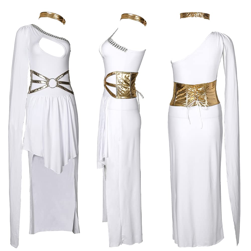 Ulalaza Costume Cosplay femminile Cleopatra Dea greca Antico guerriero romano vestito uniforme per la festa di Halloween