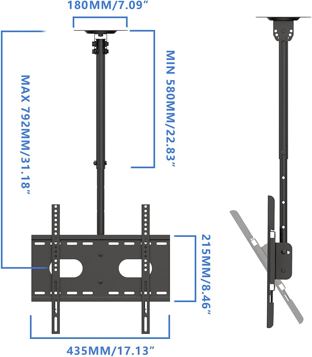 Best Deal Suptek Ceiling TV Mount Fits Most 26-55 inch LCD LED Plasma Panel Display with Max VESA 400x400mm Loaded up to 45kg/100lbs Height Adjustable MC4602 Best Deal Cheap 🛒 Suptek Ceiling TV Mount Fits Most 26-55 inch LCD LED Plasma Panel Display with Max VESA 400x400mm Loaded up to 45kg/100lbs Height Adjustable MC4602