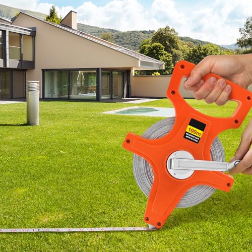Cinta Métrica Portátil de Fibra con Manivela 12.5mm Ancho miniatura 4