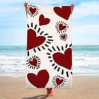 FANSU Serviette De Plage Microfibre Grande Taille Éclabousser