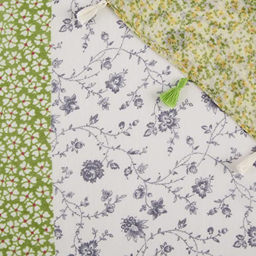 Hadley Wren Womens Lightweight Spring Floral Tassel Scarf Shoulder Wrap2