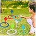 ifundom 2sets Boys and Girls Outdoor Ring Toss Game Toys Carnival for Fun Family Activities Beach Park Enhances Recognition and Parent-boy Girl Interaction