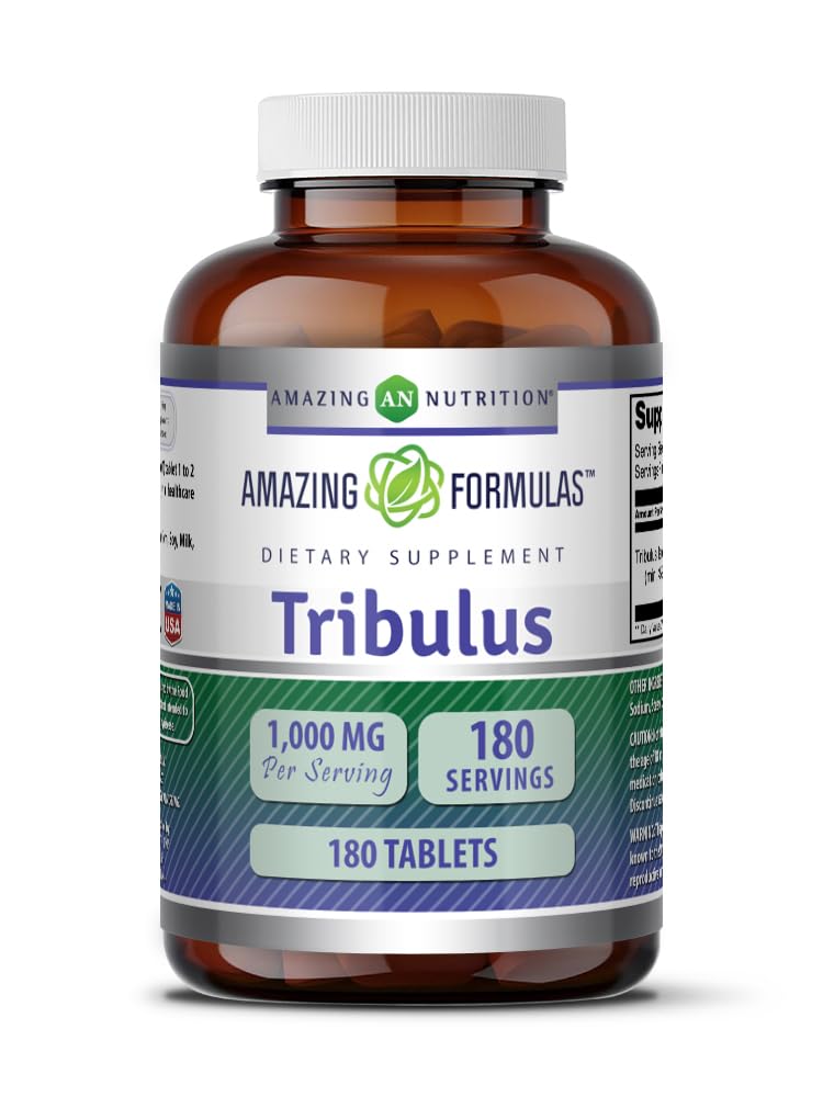 Amazing Formulas Tribulus Extract Supplement | 1000 Mg Per Serving | 180 Tablets | Non-GMO | Gluten Free | Made in USA 180 Count