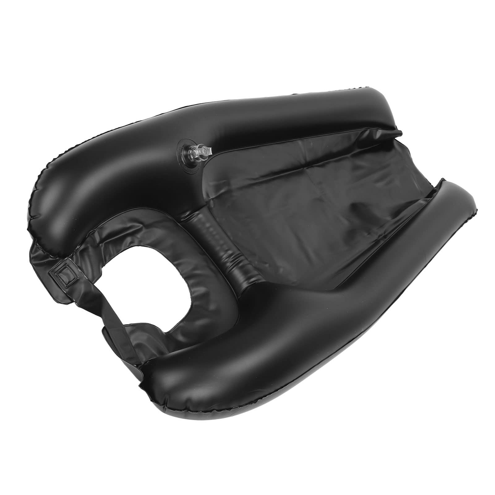 Lavacabezas Inflable Portátil para Lavado de Cabello, PVC, Negro, para Personas Mayores, Discapacitados y Niños