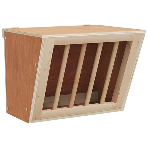 vidaXL Comedero heno para Conejos Madera Maciza Abeto 25x18,5x20,5 cm