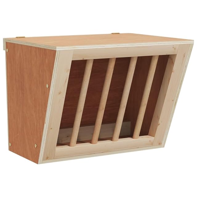 vidaXL Comedero heno para Conejos Madera Maciza Abeto 25x18,5x20,5 cm