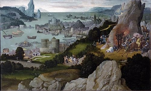 Toile Le Martyre de sainte Catherine d'Alexandrie par Joachim Patinir pour salon 60x90cm