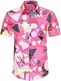 80s 90s Shirts for Men Retro Casual Button-Down Shirts Hawaiian Shirt Disco Shirt Beach Shirts 07-XL