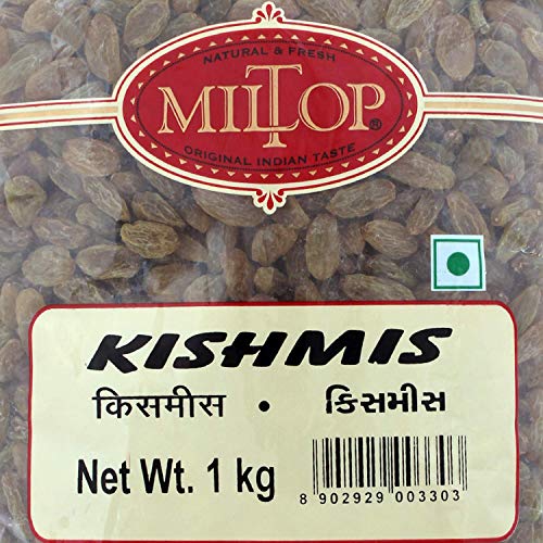 Image of Miltop California Almonds, 1kg & Kishmish, 1kg