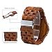 BEWELL Relojes Madera Hombre Cronógrafo Cuarzo Japonés con Correa de Madera Día...