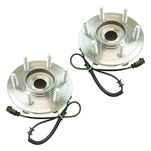 Image of TRQ 2 Piece Rear Wheel Bearing & Hub Assembly Set Compatible with 2011-2014 Ford Expedition Lincoln Navigator