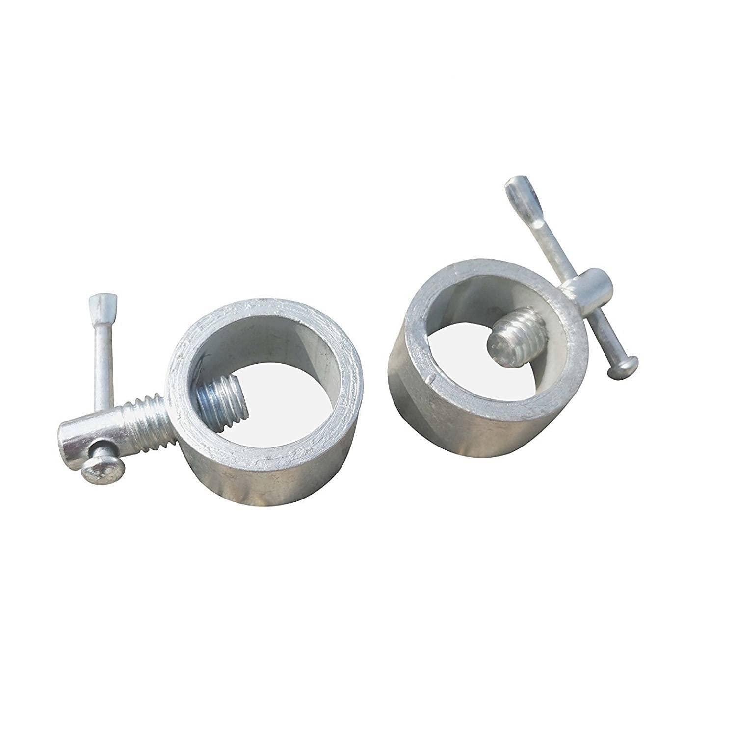 CORSO Chrome Gym Bar Locks for Rod, 1 Pair 19-22mm