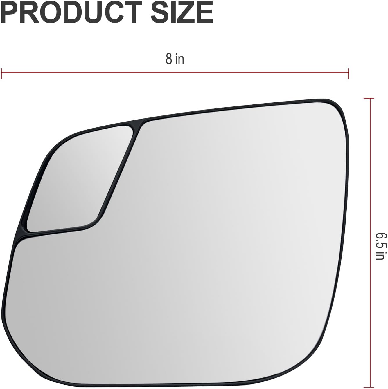 Driver Side Mirror Replacement for Colorado GMC Canyon 2015-2022, Power Heated Left Exterior Side Rearview Mirrors Glass, with Backing Plate and Rear Holder