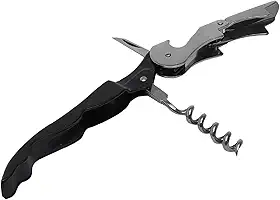 WOLFF - Saca-Rolhas de Inox 2 Estágios 13cm x 2cm - Preto