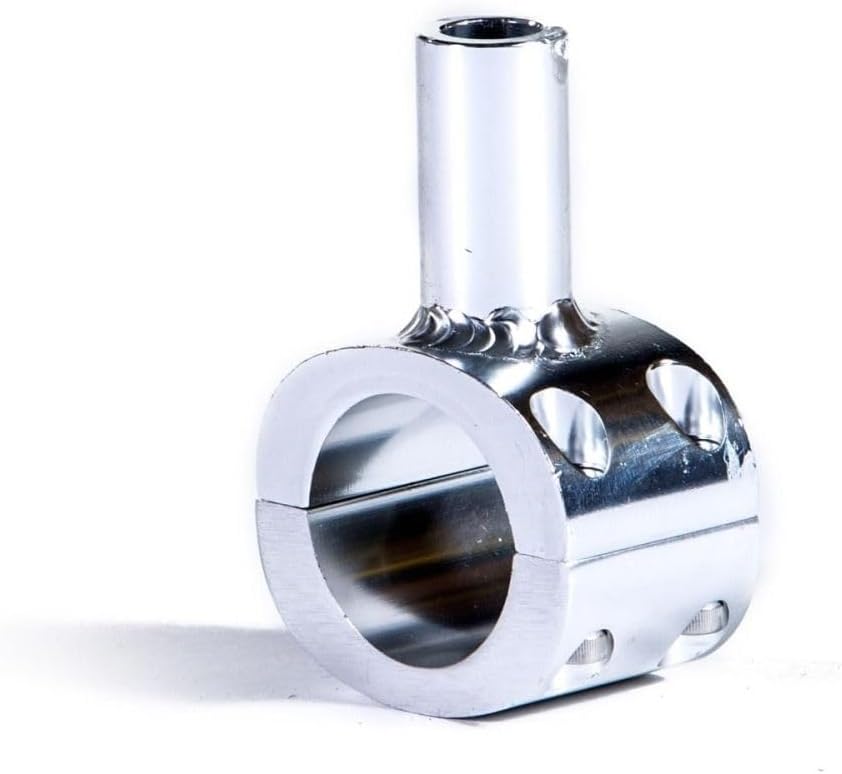 Fishmaster T-Top 1" Universal Rail Mount Clamshell (Fits 1.66" / 1.315" Tubing) for T-Top Boat Accessories - Marine Grade Aluminum/Stainless Steel Hardware