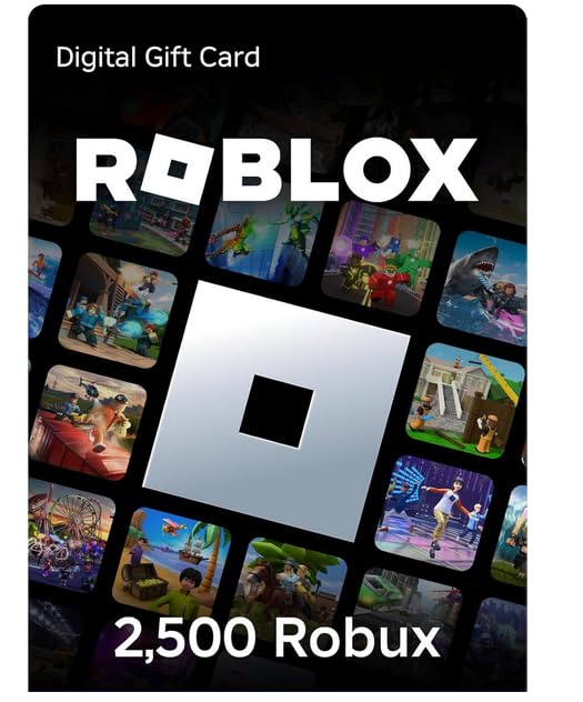Sponsored Ad - Roblox Gift Code - 2500 Roblox Robux 2500 + Exclusive Bonus Virtual Item (Code Only)