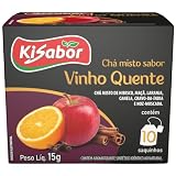 Kisabor chá vinho quente montanhes para infusão 15 gramas com 10 s