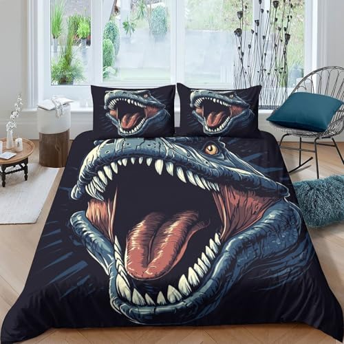 Housse de couette dinosaure 3D idéale pour la chambre familiale