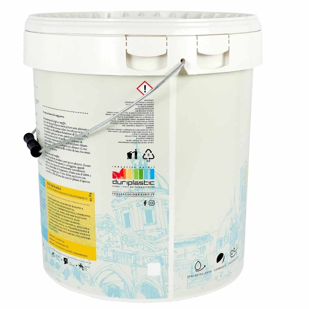 Nisida Membrana Elastica Impermeabilizzante Pedonabile Termoriflettente Antialga (Litri 4, Bianco)