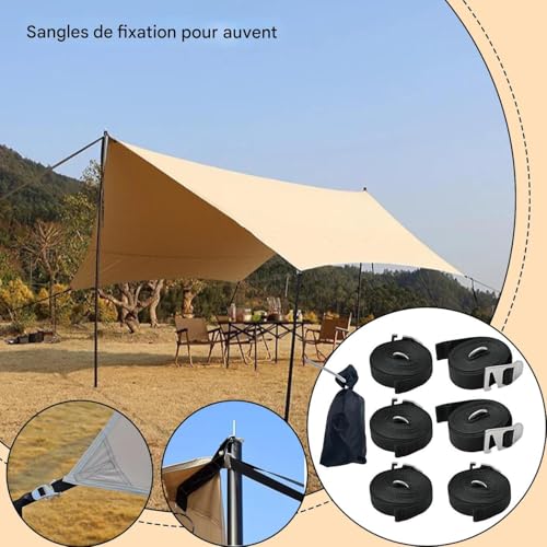 Lanière de tirage pour auvent de caravane et camping d'aventure