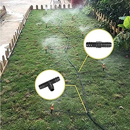 Image of DIY DIYC-11690 Crafts Drip Irrigation Kits Accessories 44198 Inch Tubing - 6 Barbed tees, 6 Couplings, 6 Elbows, 6 Tubing End Cap (Design No # 1, Pack of 24 Pcs)