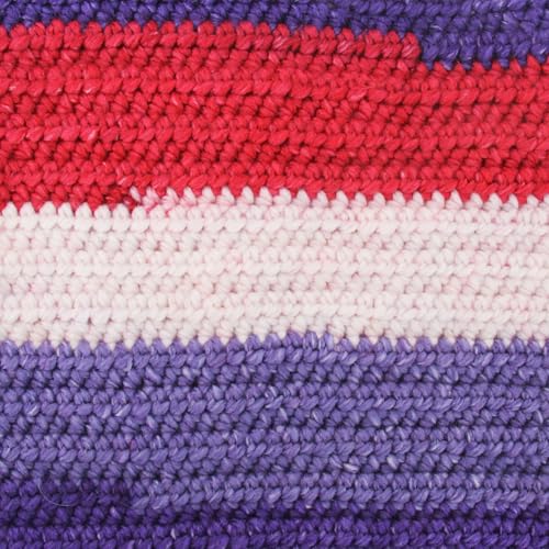Image of ThreadArt Ombre Yarn - Big Chunky Yarn Cake, 300g - Patriotic 09 | Thick Super Bulky #6 for Knitting & Crochet - Variegated 100% Soft Acrylic Fiber - 336 Yards