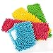 Produktbild com-four® 4X Ersatz-Bezug für Bodenwischer - Wischbezug aus Microfaser Chenille zur gründlichen Reinigung Ihrer Wohnfläche (04 Stück - blau/pink/gelb/grün)