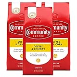 Community Coffee Ground Coffee and Chicory, 12 Ounce (Pack of 3)