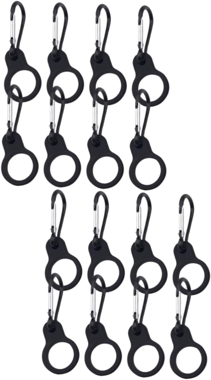 Mikikit 40pcs Water Bottle Clip Holder Bottle Buckle for Hiking Climbing and Outdoor Activities Elastic Design for Convenient Carrying and Space Saving