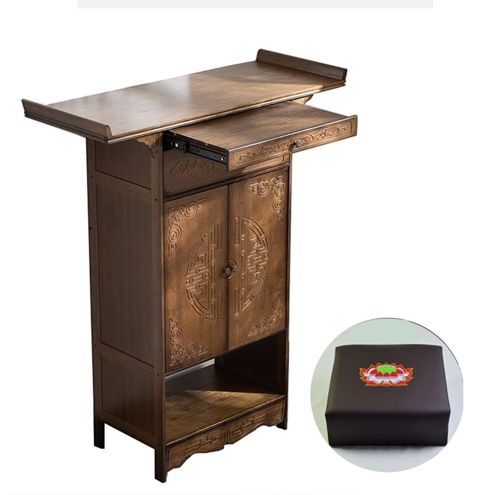 ZZlei2yu-12 buddhist altar shelf Solid Wood Altar Console Traditional Home