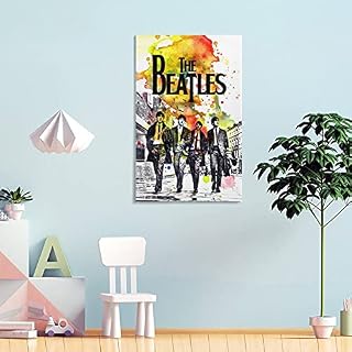 Poster sur toile The Beatles Art Band – Art mural – Impression moderne pour chambre à coucher – 30 x 45 cm - Les Beatles, Paul McCartney, John Lennon, RIngo Starr, George Harrison Poster sur toile The Beatles Art Band - Art mural - Impression moderne pour chambre à coucher - 30 x 45 cm – Image 4
