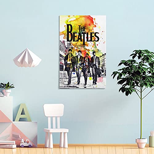 Poster sur toile The Beatles Art Band – Art mural – Impression moderne pour chambre à coucher – 30 x 45 cm - Les Beatles, Paul McCartney, John Lennon, RIngo Starr, George Harrison Poster sur toile The Beatles Art Band - Art mural - Impression moderne pour chambre à coucher - 30 x 45 cm – Image 5